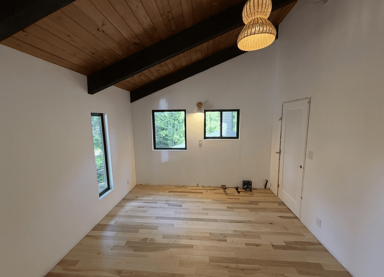 Hardwood plank detail close-up