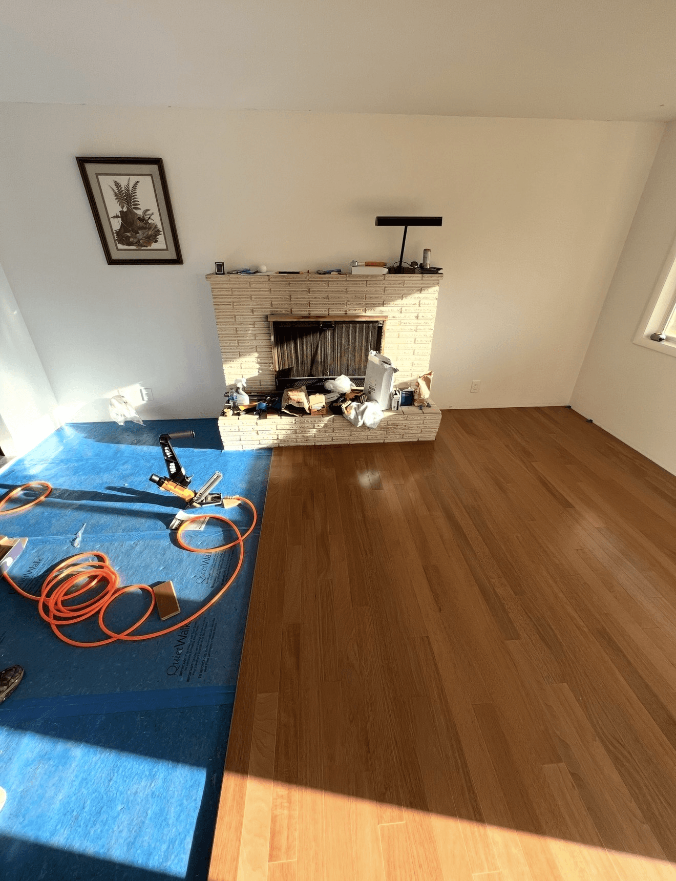 Hardwood plank detail close-up