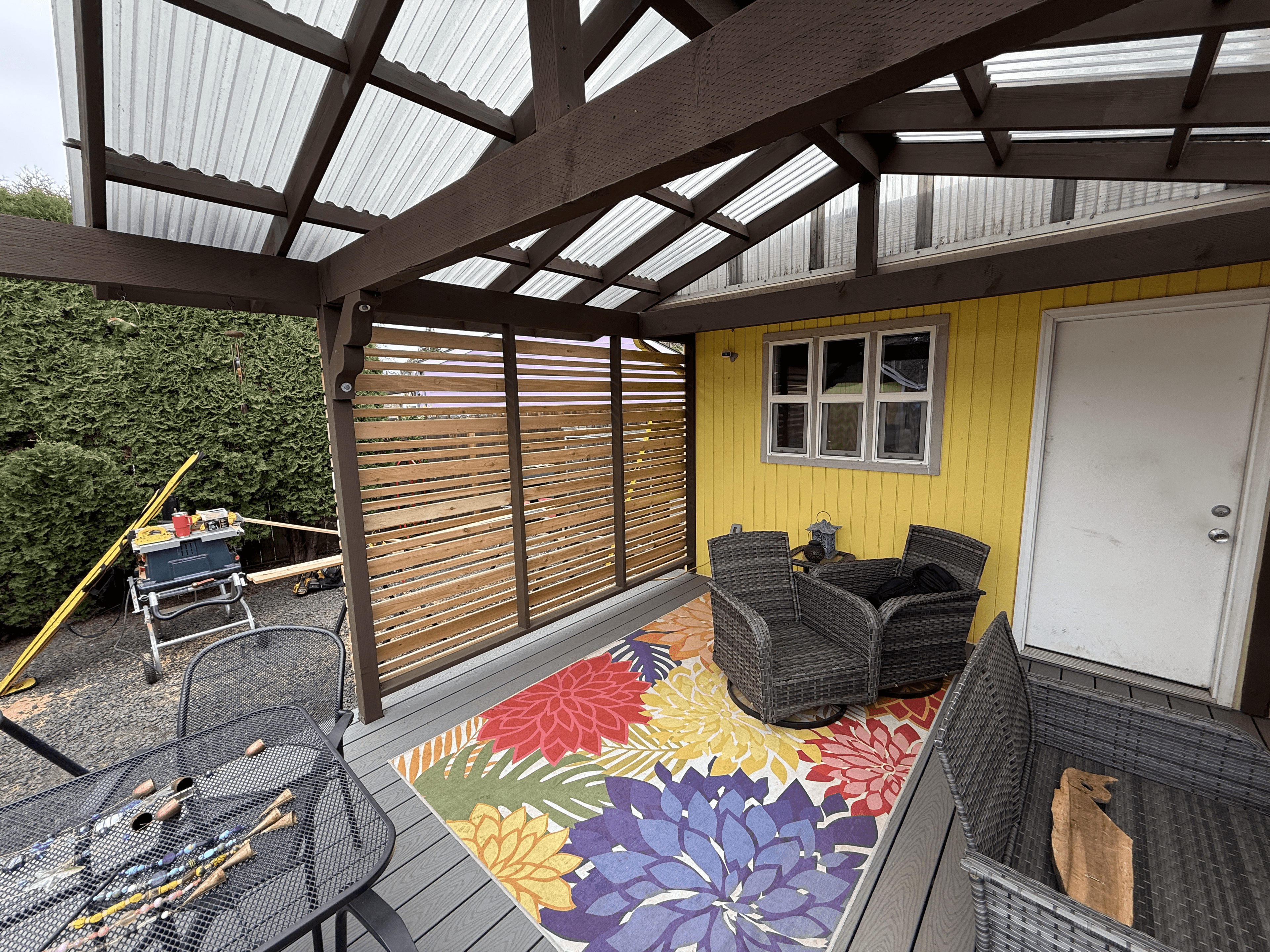 Deck railing stabilization repair