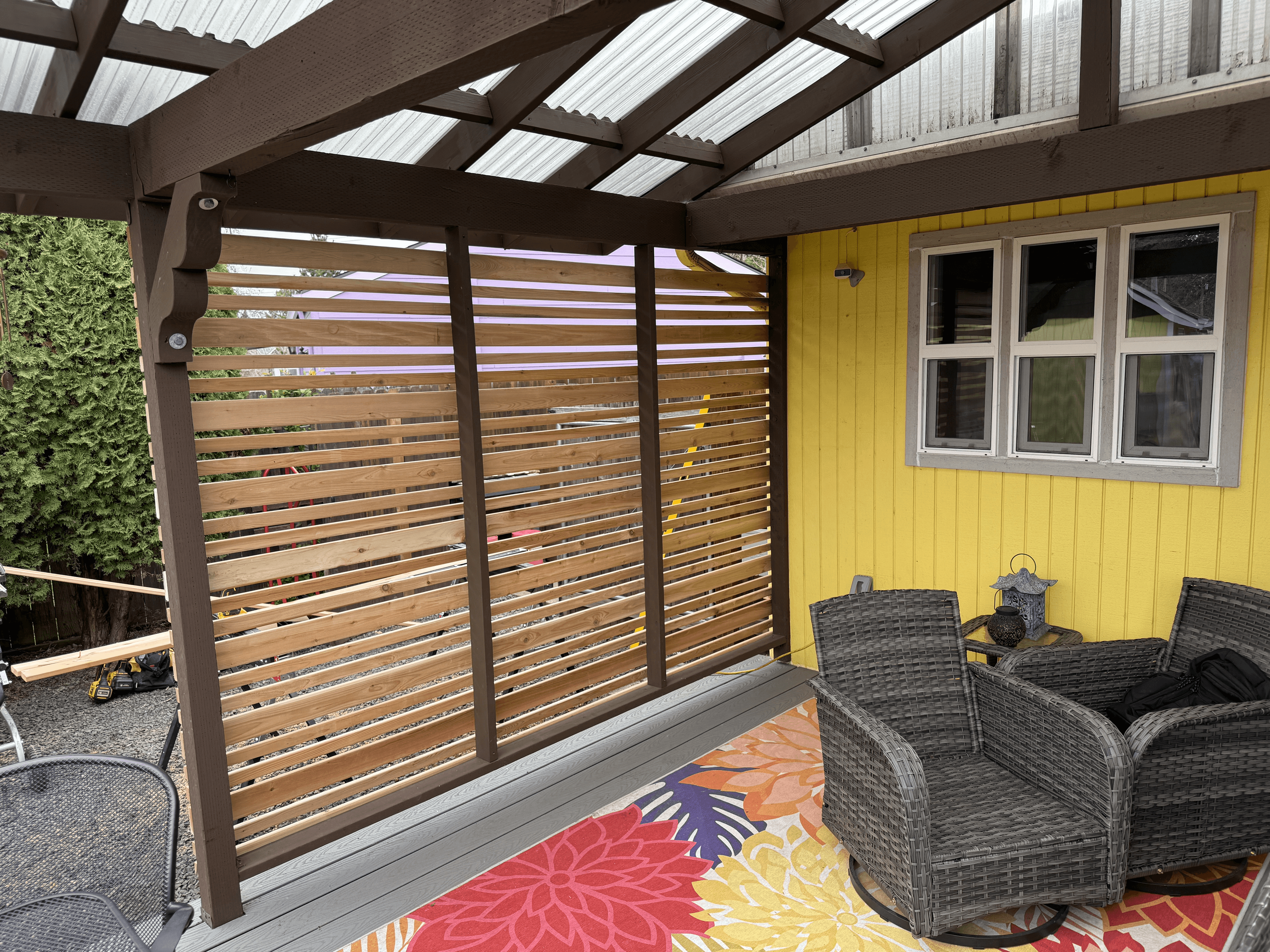 Finished fence repair result