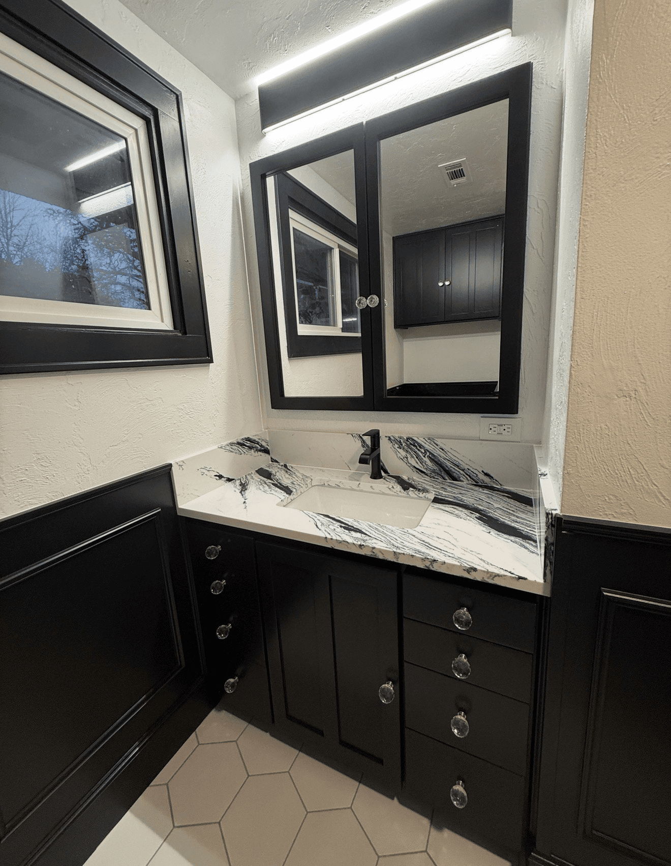 Tile edges and trim finish